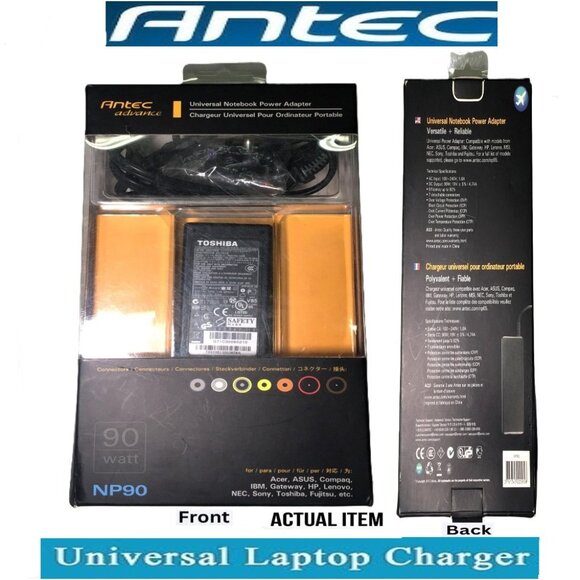🛑 ANTEC Universal ➕🆒 POWER CHARGER Notebook POWERBANK Connector 💸BUY NOW‼️ - Picture 1 of 16
